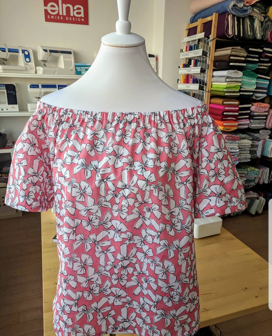 Off Shoulder Bluse Schnittmuster