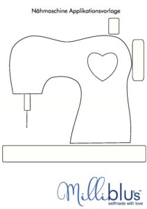 Nahmaschine Applikationsvorlage Milliblu S Nahmaschine Applikationsvorlage Milliblu S