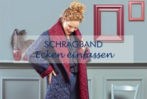 Ecken mit Schrägband versäubern